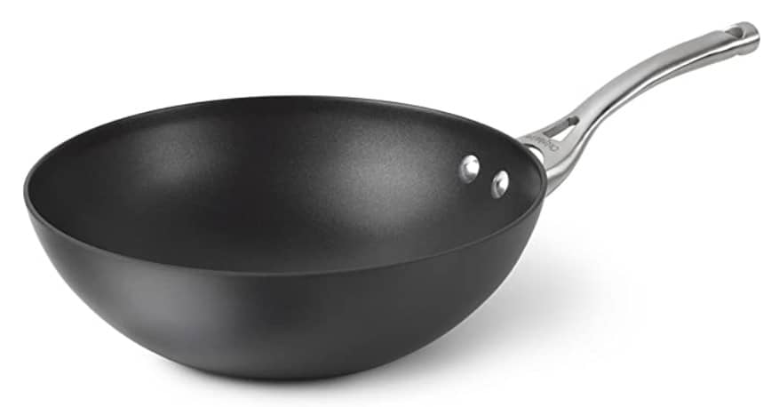 Calphalon hard anodized aluminum 10 inch and 12 inch non stick best wok for stir fry at home review