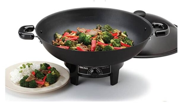 Aroma best affordable electric wok aew-305 7q housewares review