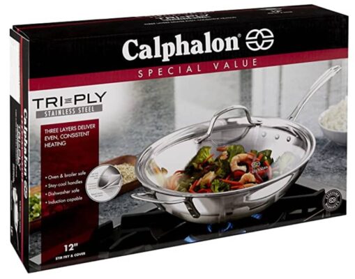 Calphalon Triply Stainless Steel best 12-Inch Wok
