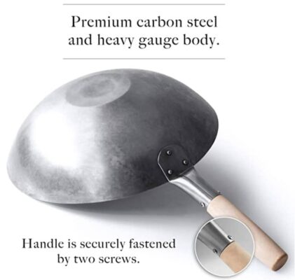 Mammafong flat bottom hand hammered is the top of the line wok to buy