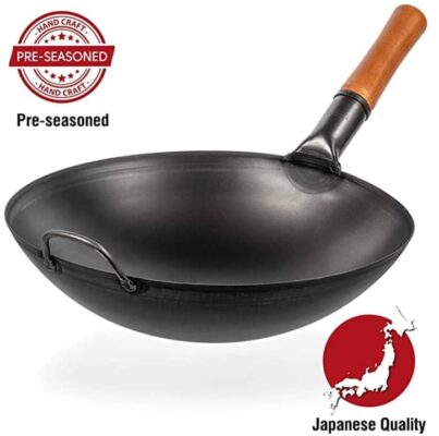 Yosukata best wok to buy 14 inch japanese round bottom