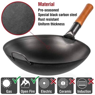 Yousukata Japanese best carbon steel wok