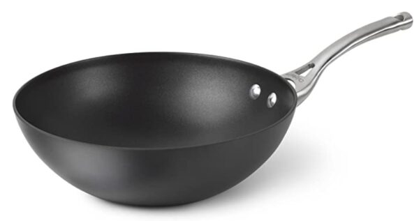 small hard anodized aluminum wok