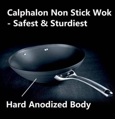 Safest Wok Healthy and Non toxic Wok with hard anodized body